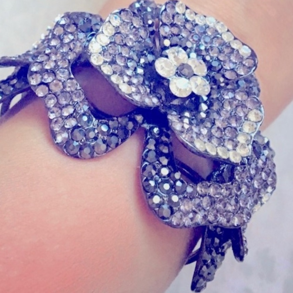 Luxury crystal cuff bracelet.